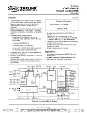 ZL30106 datasheet pdf Zarlink Semiconductor