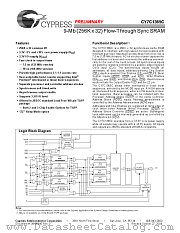 CY7C1365C datasheet pdf Cypress