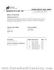 5962-89693012A(54ACT175LMQB) datasheet pdf National Semiconductor