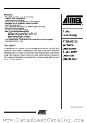 ATSAM3103 datasheet pdf Atmel
