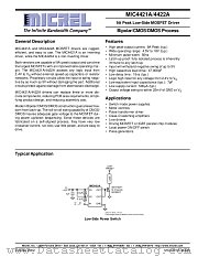 MIC4421A datasheet pdf Micrel Semiconductor