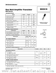 BDC01D datasheet pdf ON Semiconductor