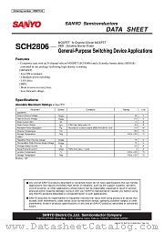 SCH2806 datasheet pdf SANYO