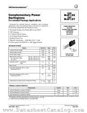 MJF122 datasheet pdf ON Semiconductor
