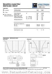 MQF40.083-1000/07 datasheet pdf Vectron