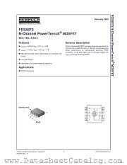 FDS8870 datasheet pdf Fairchild Semiconductor