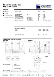 MQF61.44-1500/01 datasheet pdf Vectron