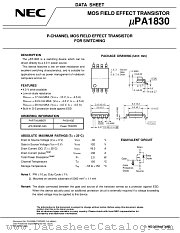 UPA1830GR-9JG-E1 datasheet pdf NEC