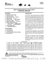 TLV27L2CD datasheet pdf Texas Instruments