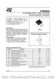 STB8NS25T4 datasheet pdf ST Microelectronics