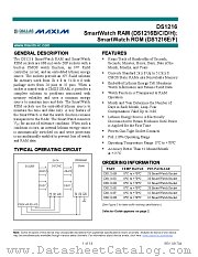 DS1216E datasheet pdf MAXIM - Dallas Semiconductor