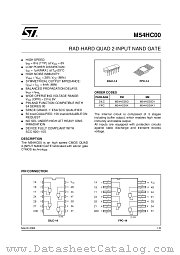 M54HC00D datasheet pdf ST Microelectronics