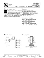 ICS853014 datasheet pdf Texas Instruments