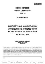 MC9S12DT256B datasheet pdf Freescale (Motorola)
