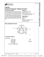 LM2765M6 datasheet pdf National Semiconductor