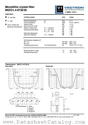 MQF21.4-0730/05 datasheet pdf Vectron