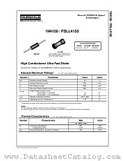 1N4150TR datasheet pdf Fairchild Semiconductor