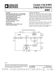 AD9821KSTRL datasheet pdf Analog Devices