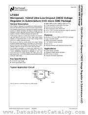 LP3984IBP-2.0 datasheet pdf National Semiconductor