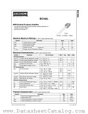 BC182L datasheet pdf Fairchild Semiconductor