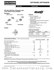 HUF76429D3ST datasheet pdf Fairchild Semiconductor