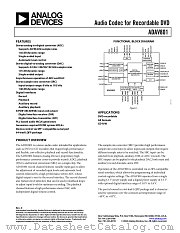 ADAV801AST datasheet pdf Analog Devices