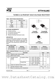 STTH16L06C datasheet pdf ST Microelectronics