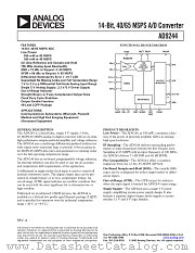 AD9244BSTRL-65 datasheet pdf Analog Devices