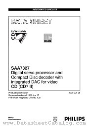 SAA7327H/M2B datasheet pdf Philips