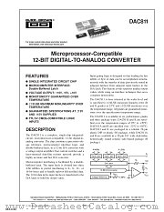 DAC811JP datasheet pdf Texas Instruments