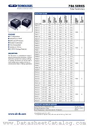 78615/1M-R datasheet pdf C&D Technologies