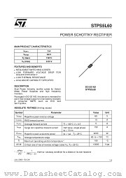 STPS5L60RL datasheet pdf ST Microelectronics