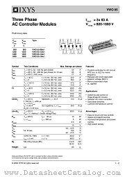 VWO85-08IO1 datasheet pdf IXYS