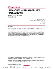 HM66AQB9402BP-40 datasheet pdf Renesas