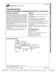 DAC0830LCN datasheet pdf National Semiconductor