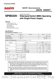 SPM3220 datasheet pdf SANYO