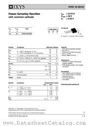DSSK20-0045A datasheet pdf IXYS