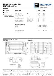 MQF10.7-1680/04 datasheet pdf Vectron