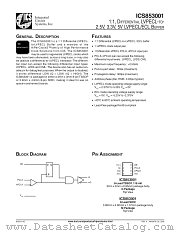 ICS853001 datasheet pdf Texas Instruments