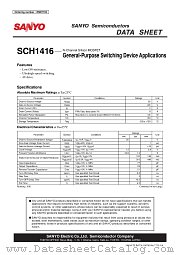 SCH1416 datasheet pdf SANYO