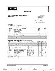 KSC5039H2 datasheet pdf Fairchild Semiconductor
