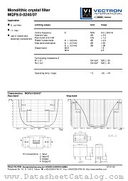 MQF9.0-0240/07 datasheet pdf Vectron