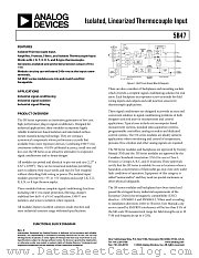 5B47-E-08 datasheet pdf Analog Devices