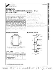 DS90LV047ATMX datasheet pdf National Semiconductor