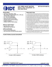 IDT74LVCH16827APV8 datasheet pdf IDT