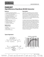 FAN5307MP18X datasheet pdf Fairchild Semiconductor