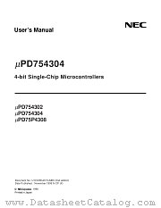 UPD754304GS-XXX-E1 datasheet pdf NEC