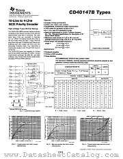CD40147BPWR datasheet pdf Texas Instruments