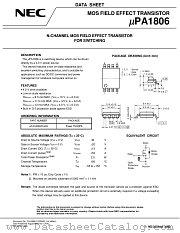 UPA1806GR-9JG-E1 datasheet pdf NEC