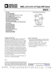 ADG633YRU datasheet pdf Analog Devices